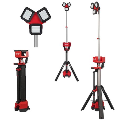Milwaukee M18 Mocna lampa stojąca z ładowarką HOSALC-0