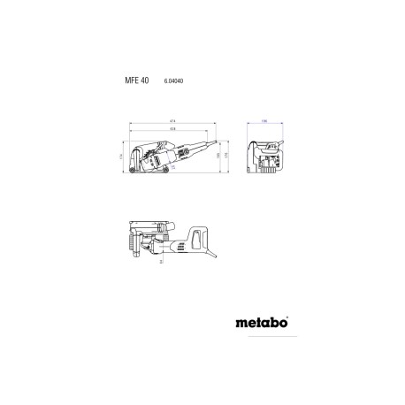 METABO Bruzdownica  MFE 40 (604040510)