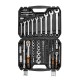 NEO TOOLS Klucze nasadowe 1/2", 1/4" , zestaw 82 szt., CrV 10-059