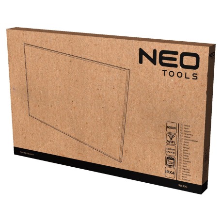 NEO TOOLS Panel grzewczy na podczerwień 600W, WIFI  90-106