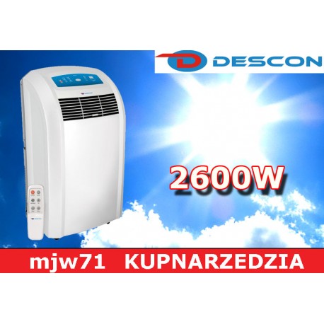 DESCON - Klimatyzator przenośny 2600W  DA-C260  DEDRA