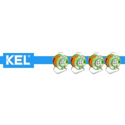 KEL - Przedłużacz bębnowy 3x1,5/30M H05VV-F Pomarańczowy