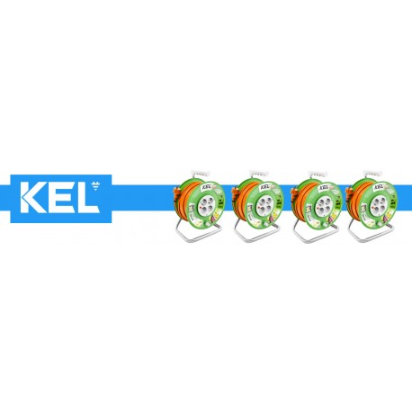 KEL - Przedłużacz bębnowy 3x1,5/30M H05VV-F Pomarańczowy