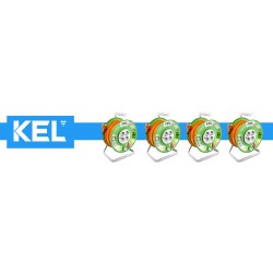 KEL - Przedłużacz bębnowy 3x1,5/40M H05VV-F Pomarańczowy